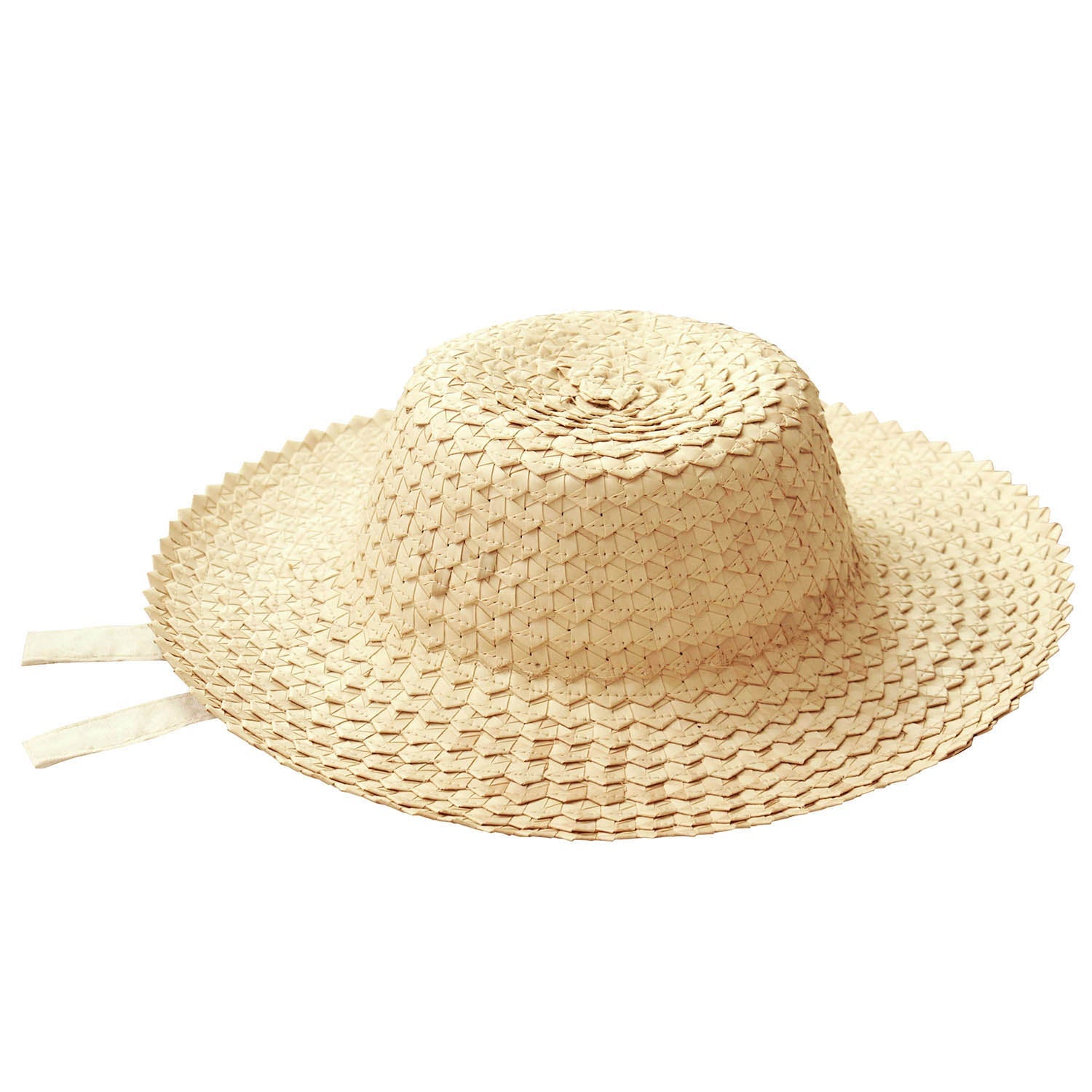 Busy Bee Woven Straw Hat In Beige