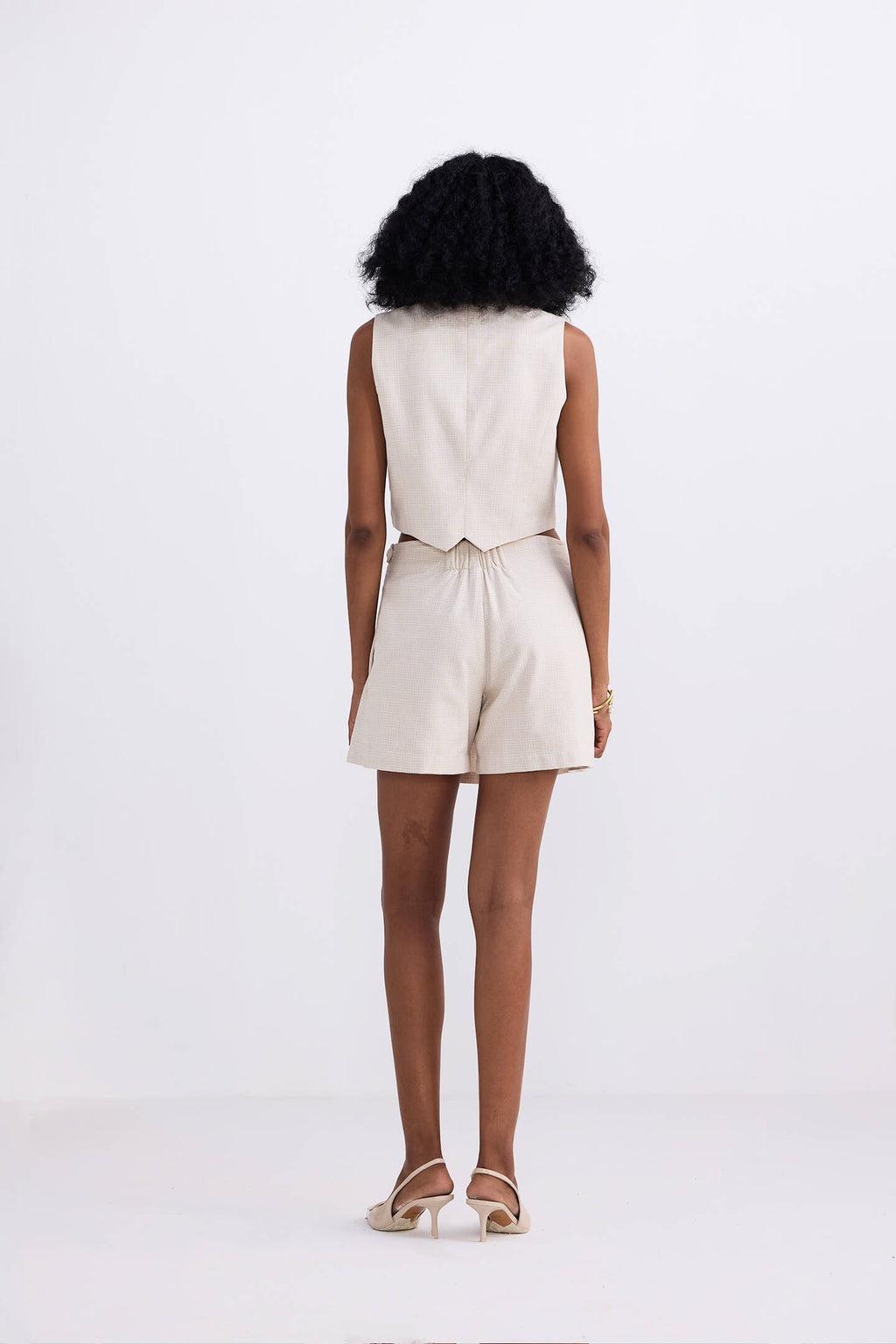 Cotton Tweed Skort