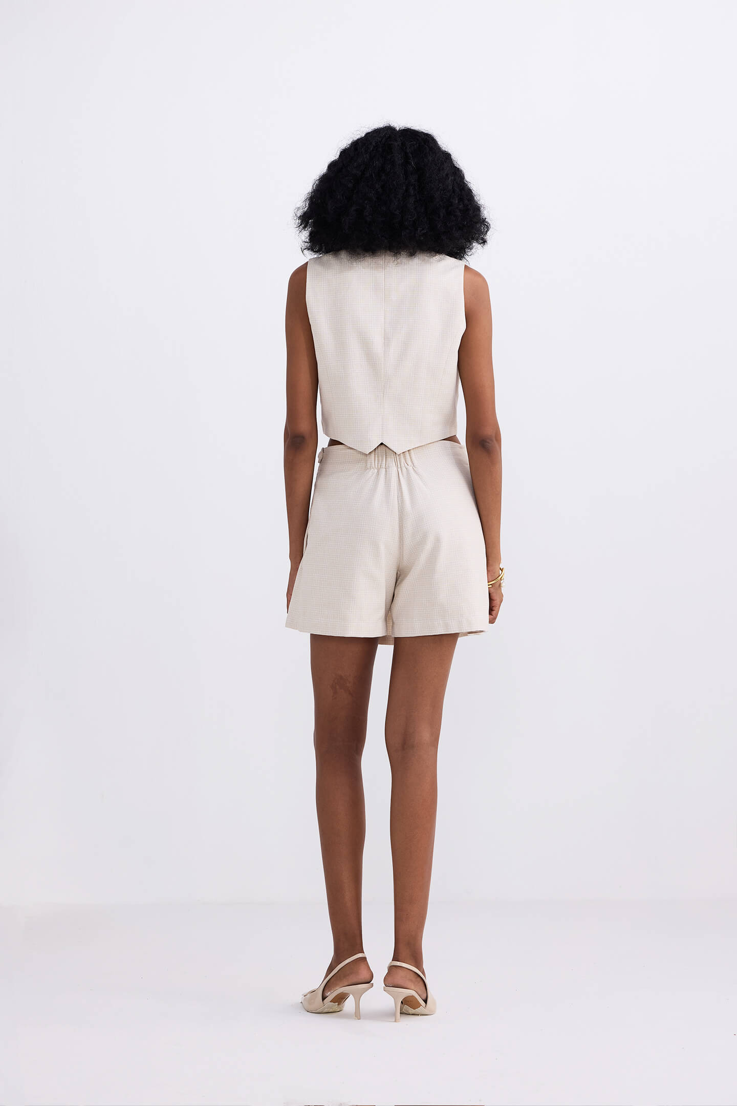 Cotton Tweed Skort