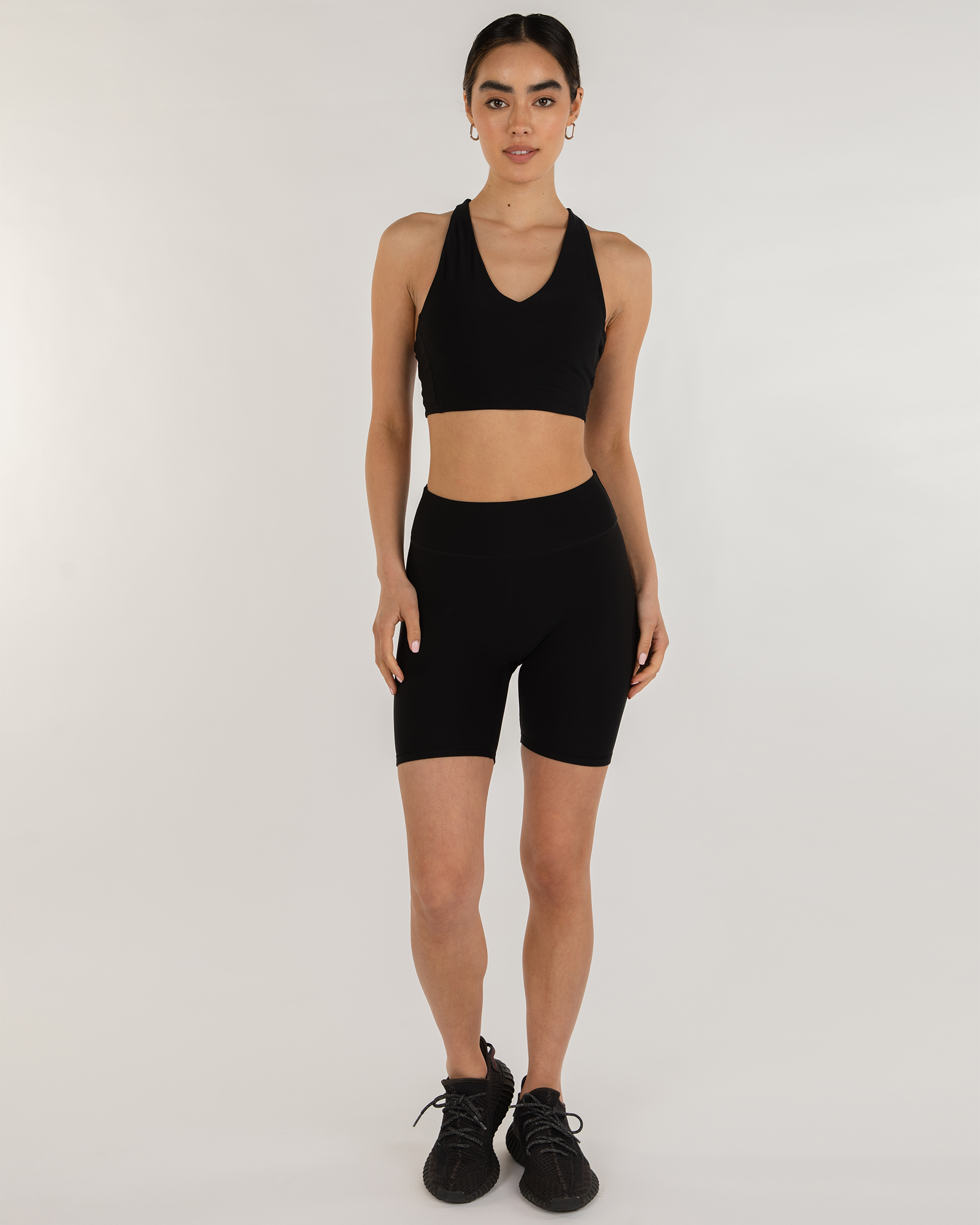 High Waist Biker Shorts  6"