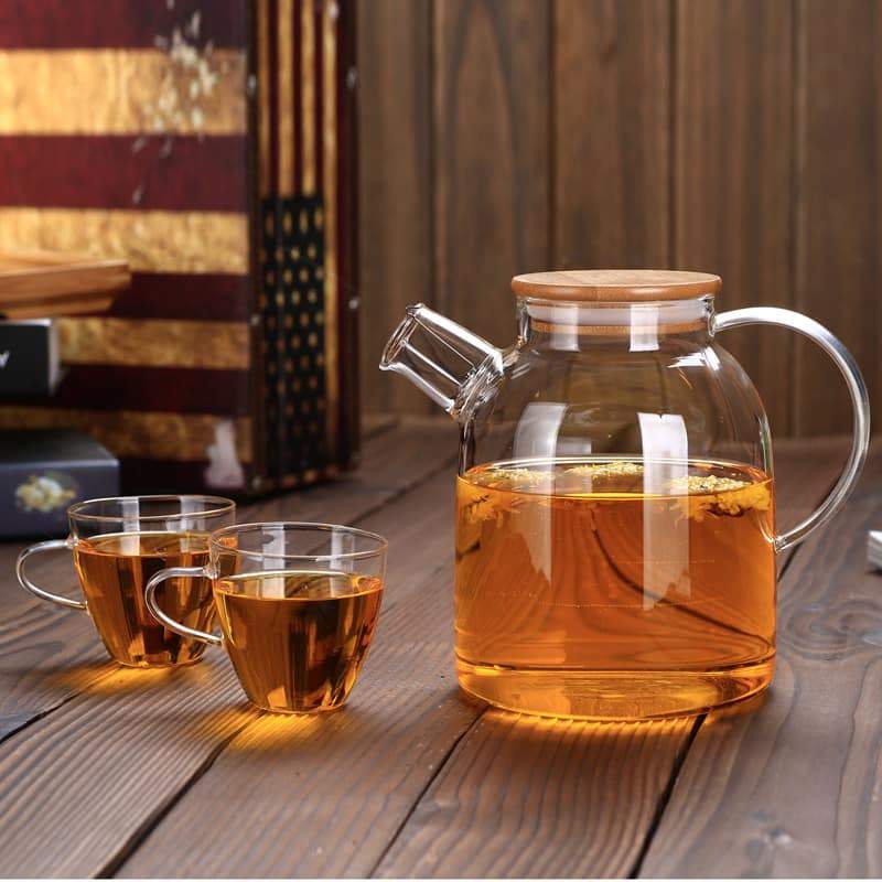 Wilmax 54 Fl Oz. Thermo Glass Teapot - High temperature and shock resistant