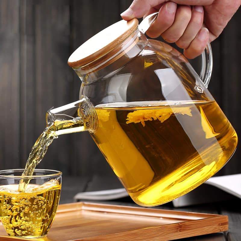 Wilmax 54 Fl Oz. Thermo Glass Teapot - High temperature and shock resistant